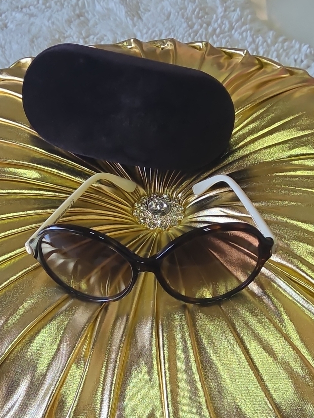 Women’s Two-Tone Brown Gradient Sunglasses